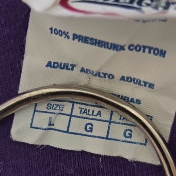 Vintage Purple Grape Kool-Aid Man T-Shirt 100% Cotton Size Large - Picture 4 of 5